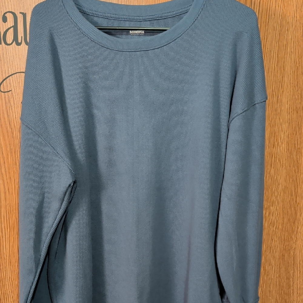 Sonoma Slate Blue Knit Pullover